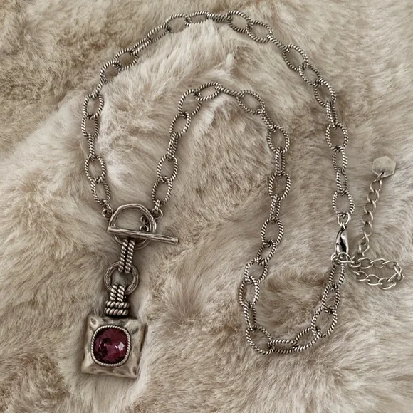 💜 Touchstone necklace, NIB, lovely!!! - Picture 5 of 8